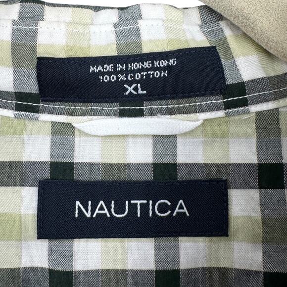 Nautica Plaid Long Sleeve Button Down Collar Chest Pocket Button Up Shirt‎ XL - Picture 3 of 6